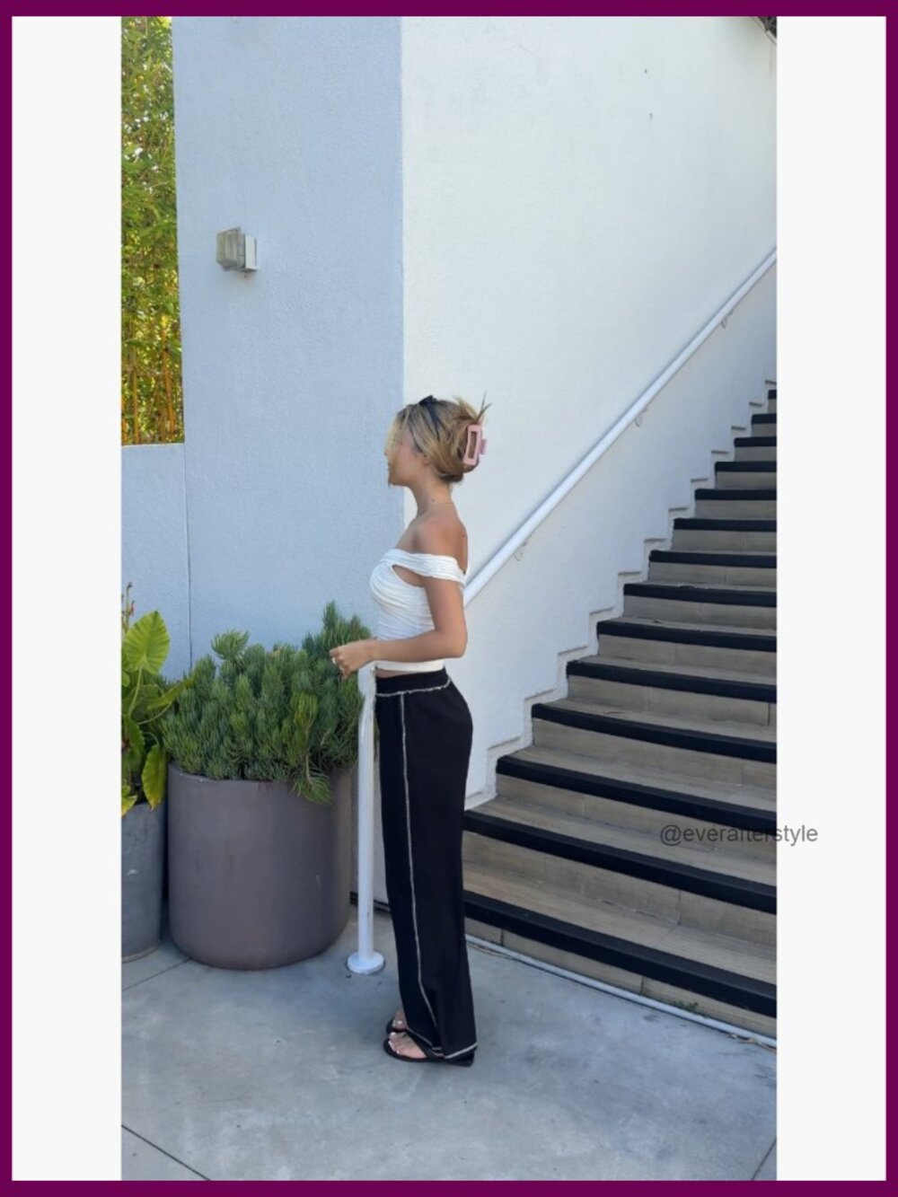 Wide Leg Sweatpants Low Rise Baggy Fleece with Pockets - Picture 5 of 7